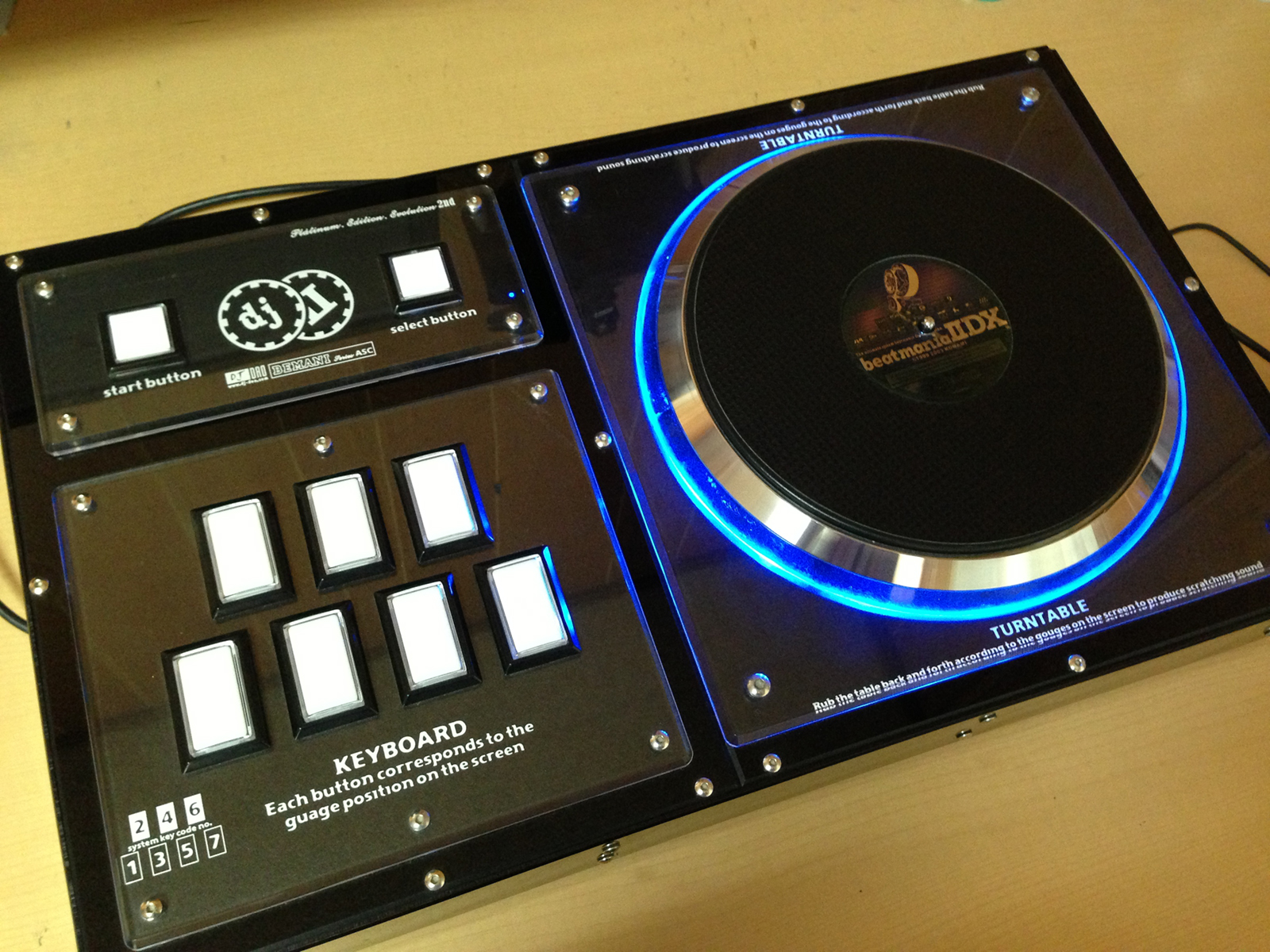 beatmania IIDX 専用コントローラー Rainbow Potable II 虹コン PS２ 